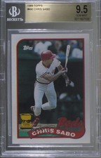 1989 Topps Chris Sabo #490 BGS 9.5 GEM MINT 0b5