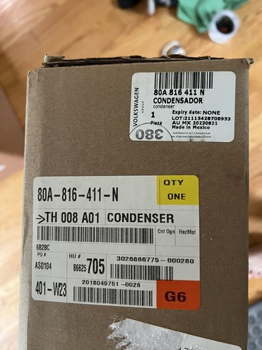 2018 2019 2020 2021 2022 2023 AUDI Q5 SQ5 FRONT OEM AC CONDENSER 80A816411N - Picture 10 of 10