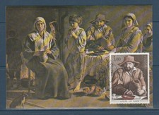 carte 1er jour  tableau famille  Louis Le Nain   75 Paris 1980