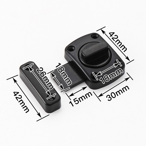 Cupboard Cabinet Door Thumb Turn Catch Latch Lock 42mm 52mm 65mm 70mm - Picture 7 of 16