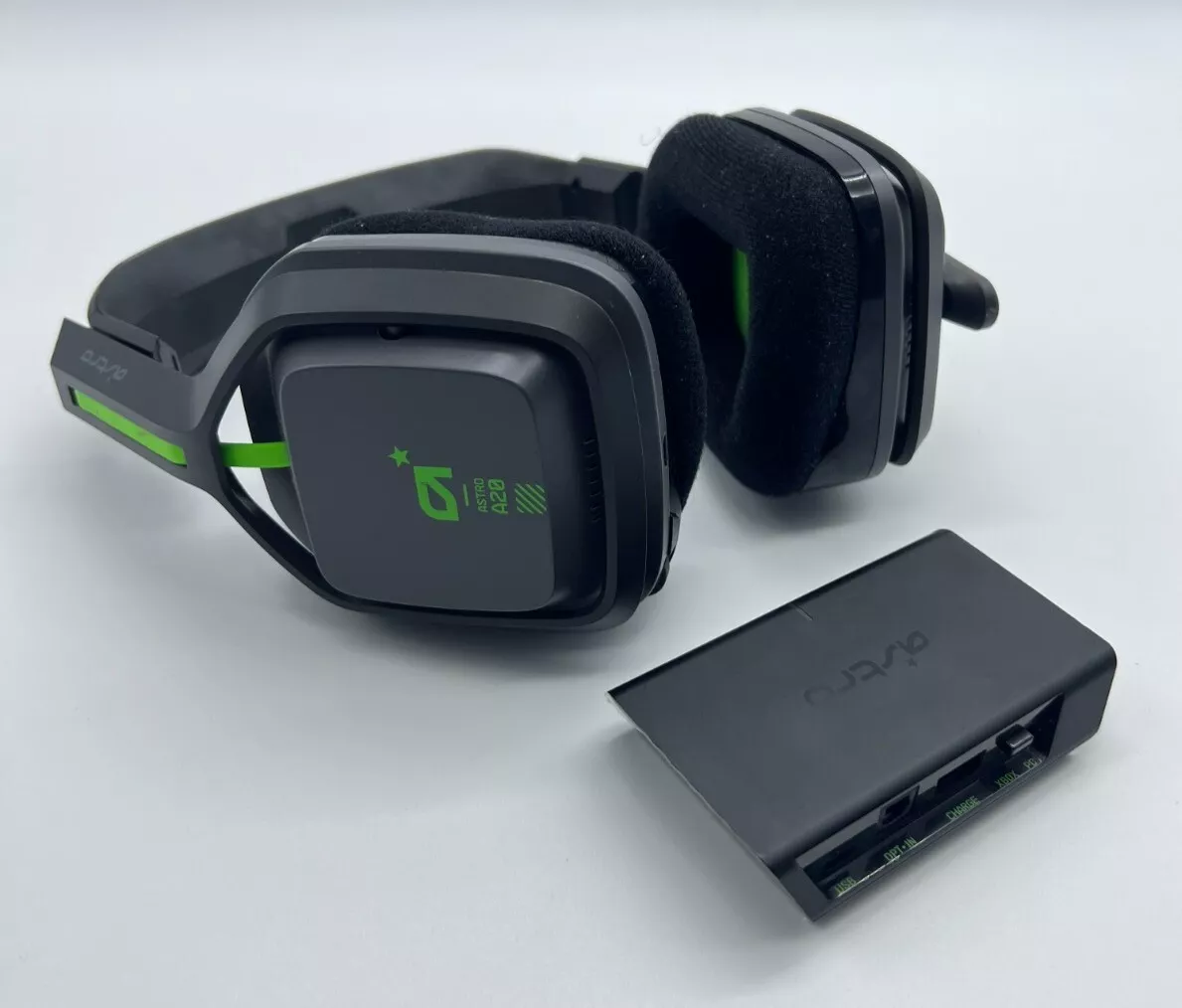 Astro A20 Wireless Gaming Headset Black Green with Transmitter Box