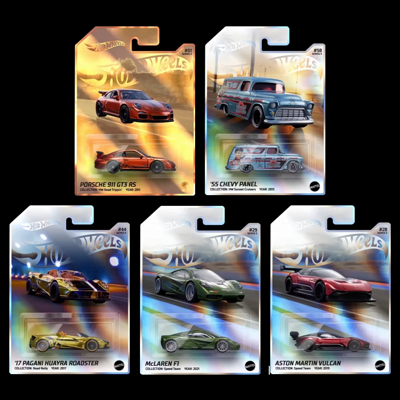 Complete Set of 5 - Ultra Rare Hot Wheels - Limited 1254 | eBay