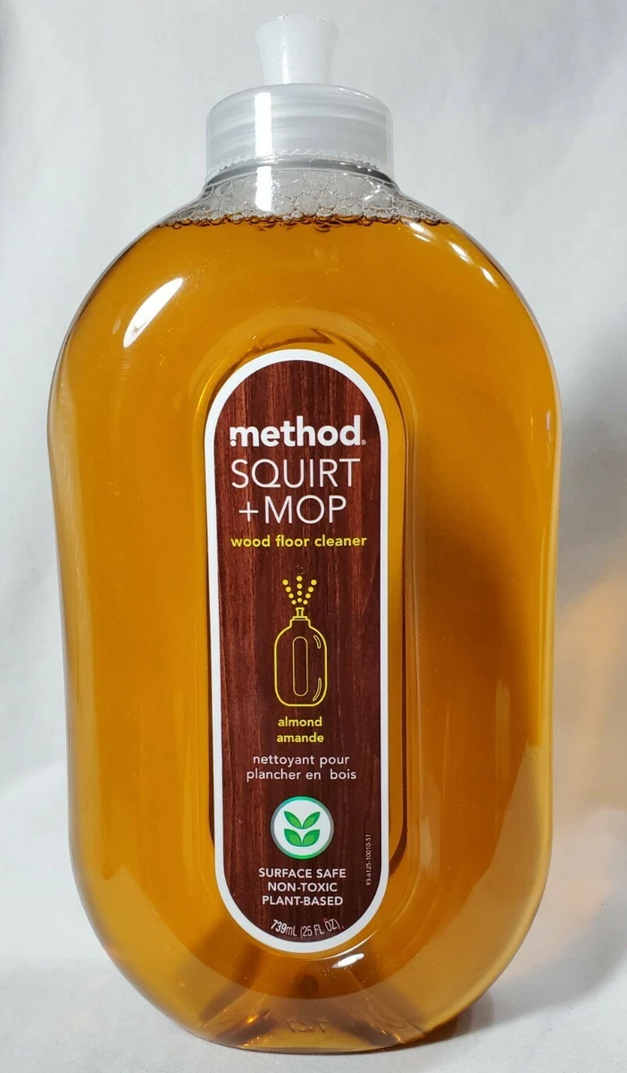 Method Squirt + Mop Wood Floor Cleaner~ALMOND~Non-Toxic~25 oz