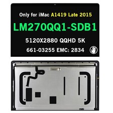 Apple iMac A1419 Late 2015 LM270QQ1-SDB1 5K IPS LED LCD Screen Panel Display A 