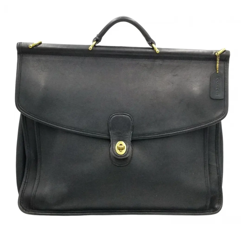 Coach A6C 5266 LARGE Vintage Beekman Black Briefcase/Laptop Bag w/Turnlock - Picture 2 of 11