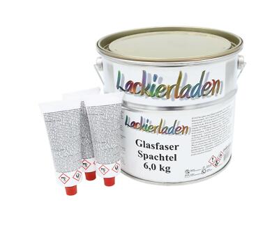 Glasfaserspachtel inkl. Härter 6,0 kg | Faserspachtel Spachtelmasse Spachtel 6,0