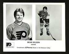 1979-80 Philadelphia Flyers Behn Wilson Defense NHL Hockey VTG JCPenney Photo