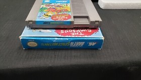 CIB THE SIMPSONS BART VS SPACE MUTANTS NINTENDO NES VIDEO GAME W/ PROTECTOR