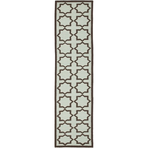 SAFAVIEH Dhurries DHU549A Handwoven Light Blue Rug - Picture 5 of 24