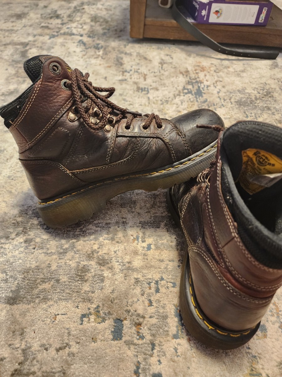 Dr. Martens Air Wair Steel Toe Industrial BOOTS Brown  display picture 2
