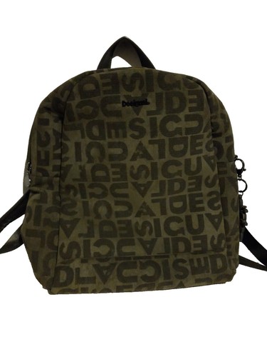 Desigual Marrone Poliuretano Women Backpack 100% Authentic 