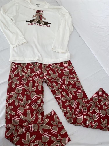 Conjunto de pijama Gymboree Gingerbread Holiday Gimmies niñas 7-8 - Imagen 5 de 6