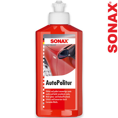 SONAX Autopolitur Fahrzeug Auto Handpolitur Hochglanz Carnauba Wachs 250ml