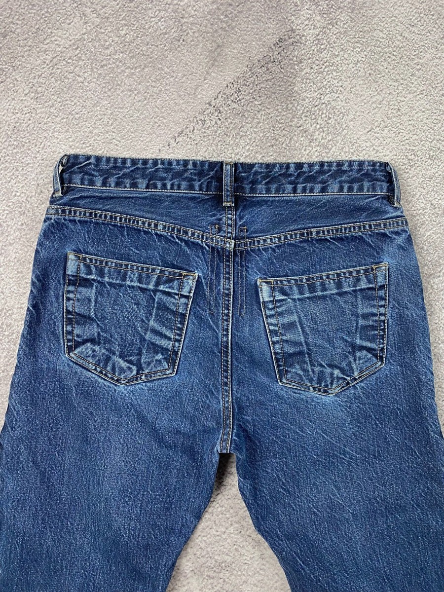 Rick Owens Drkshdv Berlin Cut Selvedge Blue Jeans Size 30 | eBay