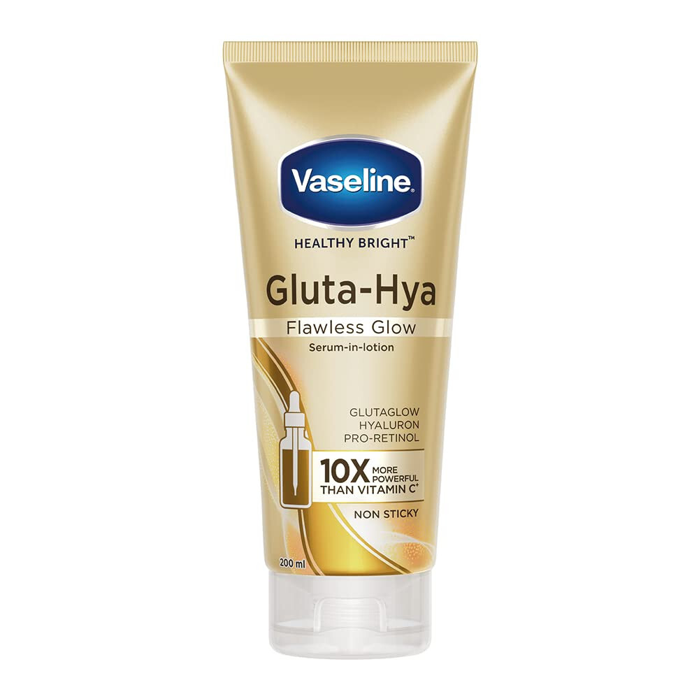 GlutaHya Flawless Glow Lotion Face Body Bright Eventone Skin Glutathione ProRetinol Infused Moisturizer 200ml