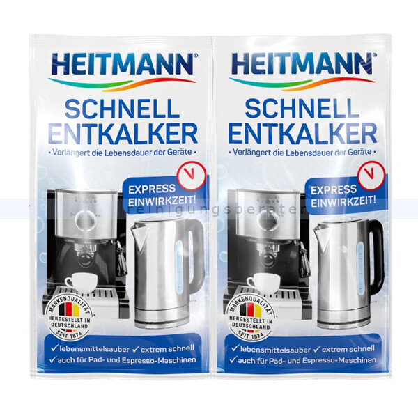 Heitmann Schnell Entkalker 2X15 G Lebensmittelsauber Mit NatüRlicher FruchtsäUre-image
