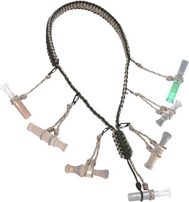 Duck Call Lanyard - 12 Loops Duck Whistle Hunting Accessories without duck call