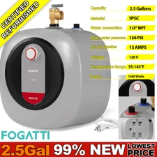 Electric Mini Tank Instant Hot Water Heater 2.5 Gal for Under Sink RV camping