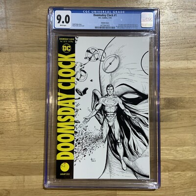 CGC grade 9.0 Doomsday Clock #1 (2018) Midnight release variant DC CGC grade 9.0
