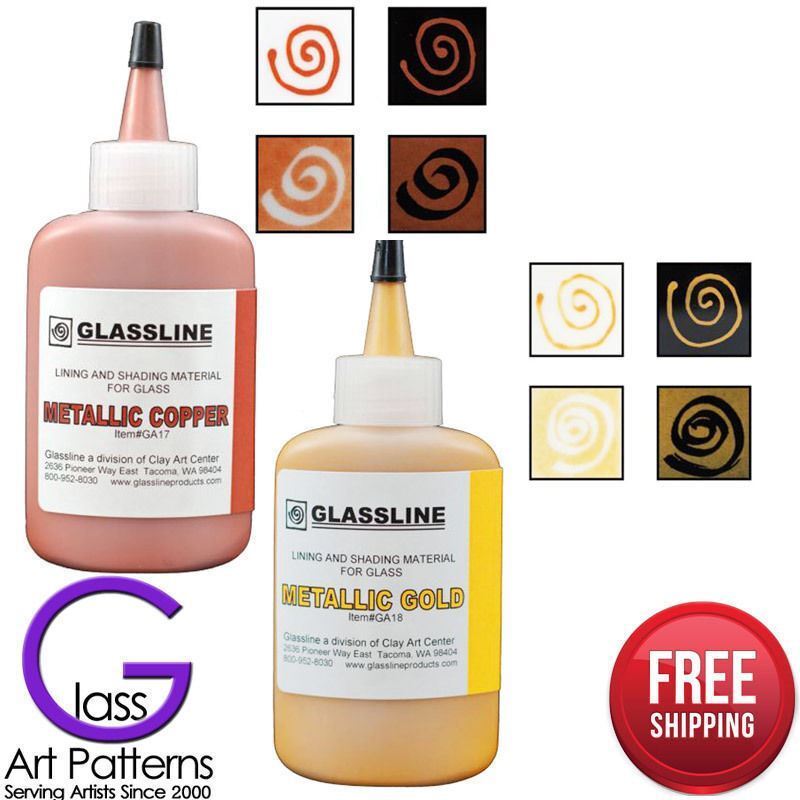 Glassline Pens Glass Paint 2 OZ Bottles Fusing Supplies 28 Colors Fused Glass