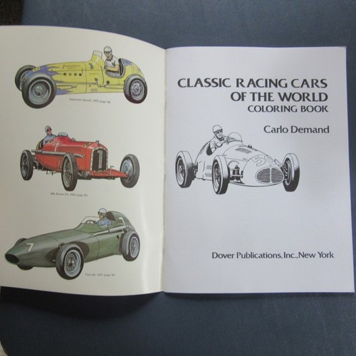 Carlo Demand Classic Racing Cars of the World Coloring Book 1982 - Picture 3 of 8