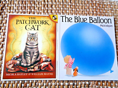 'DIE PATCHWORKKATZE' (VON BAYLEY/MAYNE) & 'DER BLAUE BALLON' (VON MICK TINTEPEN) SEHR GUTER ZUSTAND