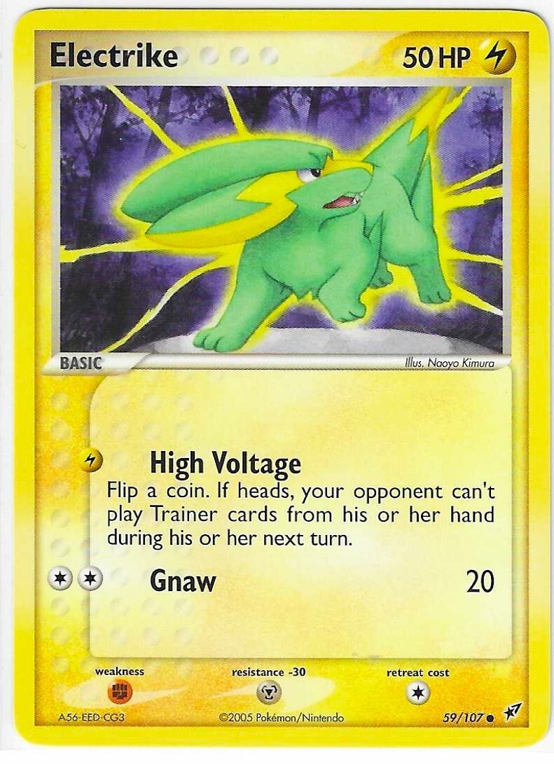 ELECTRIKE  59/107 EX Deoxys Pokemon Card   NM