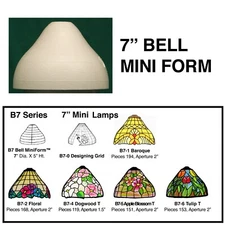 HL Worden B7 Stained Glass Tiffany Lamp MiniForm Mold, Patterns For B-7 Designs