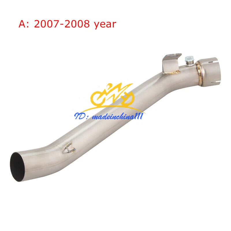 Tubo de conexión de tubo medio de escape de titanio para Suzuki GSXR1000 2007-2011 Foto 2 de 4