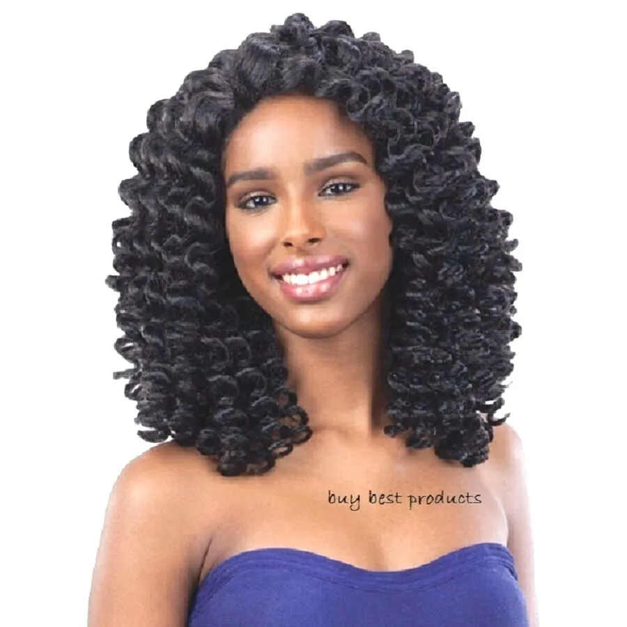Freetress Equal Wand Curl Synthetic Curly Lace Front Hair Wig - Bubble Wand  | eBay