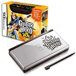 Oxido subasta gastar Nintendo DS Lite Guitar Hero: On Tour Special Edition 4MB Black & Silver  Handheld System | Compra online en eBay