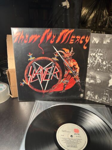 NM Slayer Show No Mercy LP 1986 thrash Brazil YOUNG LP Heavy Metal Rare Death - Picture 2 of 12
