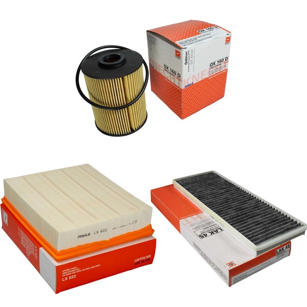 Mahle / Knecht Innenraumfilter LAK 45 Luftfilter LX 622 ÖLfilter OX 160D-image