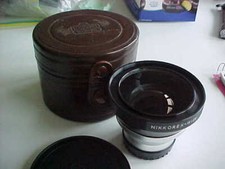 Nikkorex Accessory wide lens 1-5.6 w/case box 89