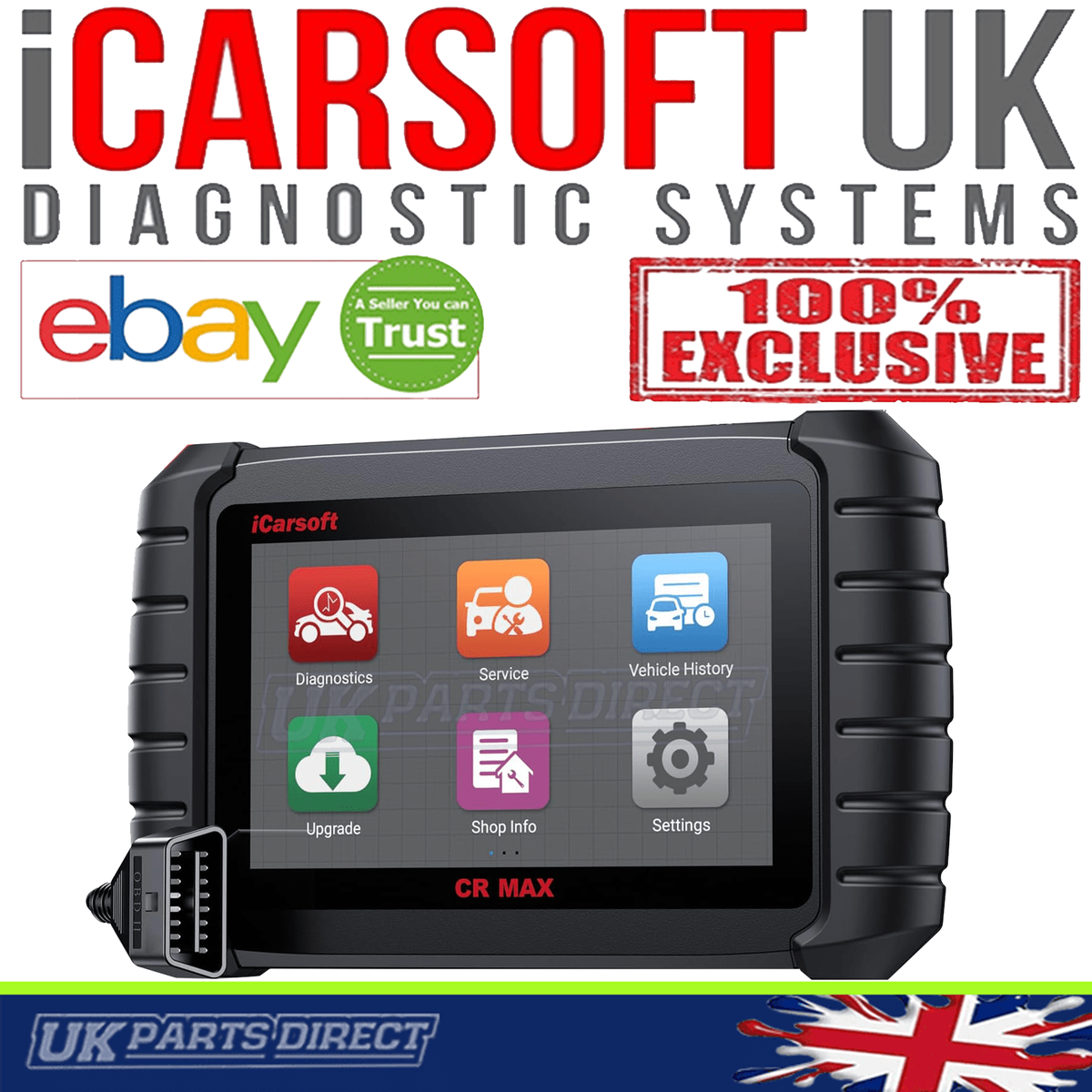 iCarsoft CR MAX 2025 ENHANCED Diagnostic Car Scan Tool | Official 