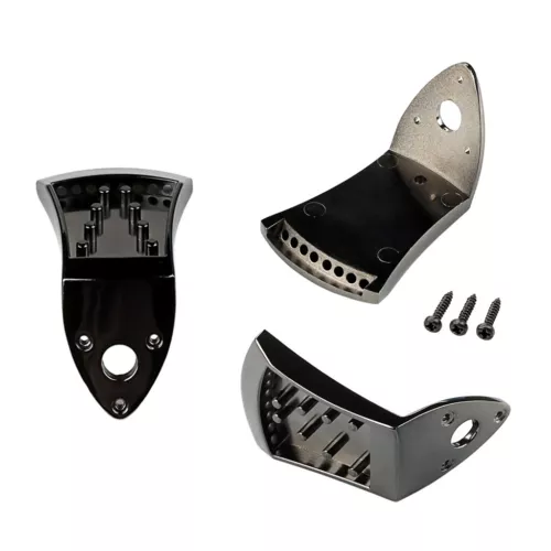 Zinc Alloy Triple-cornered Mandolin Tailpiece with Screws Guitar Accessories