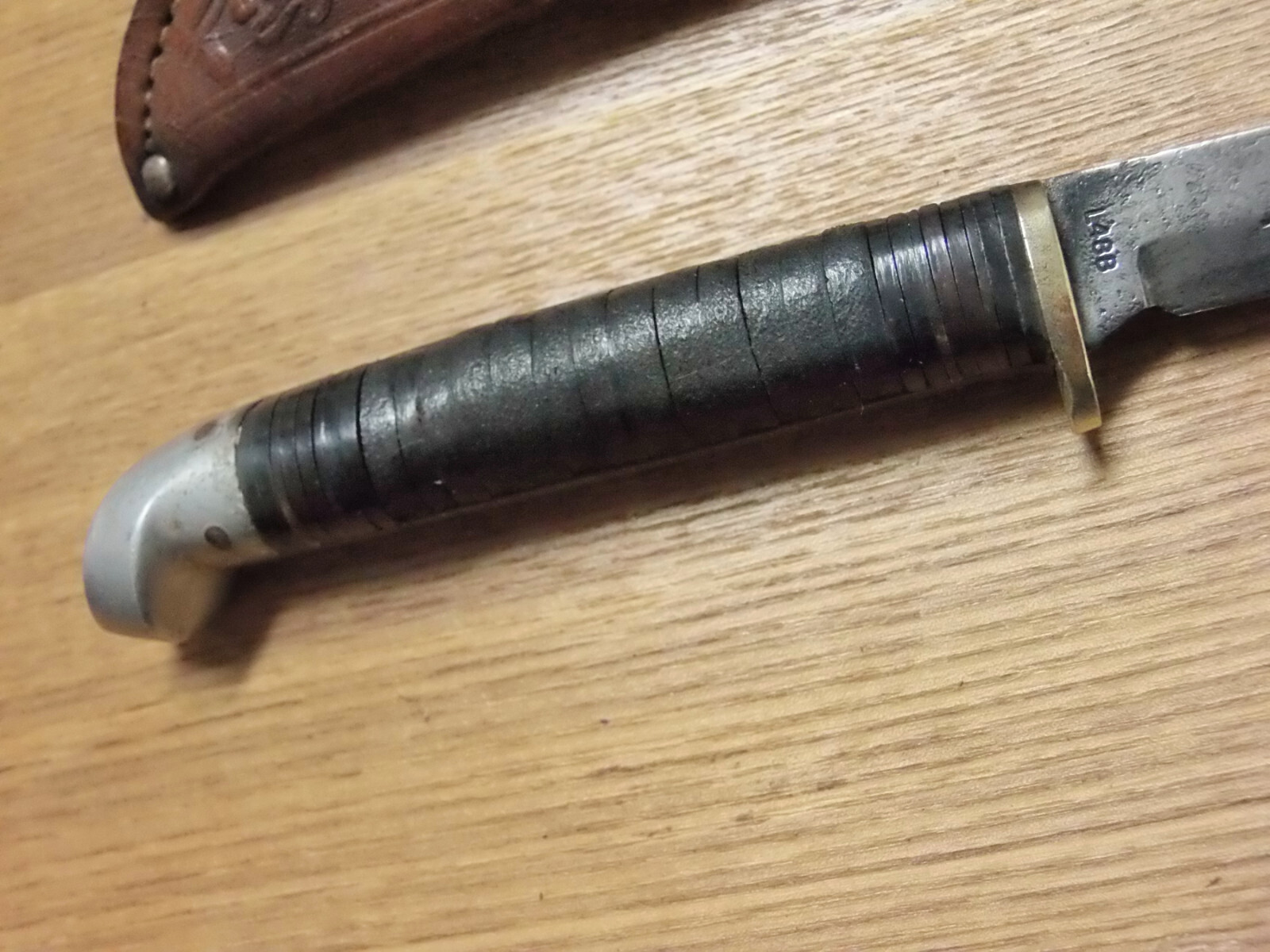 Vintage Western L488 Fixed Blade Knife U.S.A. Old Fishing Tackle Box