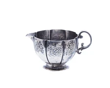 Sanborns Mexico Sterling Silver Engraved Plants and Animals Creamer