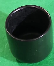 ROUND Vinyl Black 1'' Inside Diameter PLUGS A570A11A