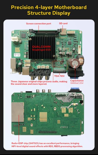 JOYING 10.1" Android 12 Car Radio GPS Navi for VW SEAT SKODA with Qualcomm Chip - Picture 14 of 17