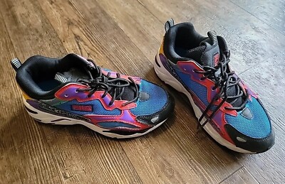 Fila Ray Tracer Evo Sneakers Shoes Men's Size 6 Rainbow Multicolor Retro 90s Y2k