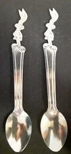 VTG NESTLE QUIK BUNNY RABBIT HANDLE 7.5" SPOON STAINLESS - 2 AVAILABLE