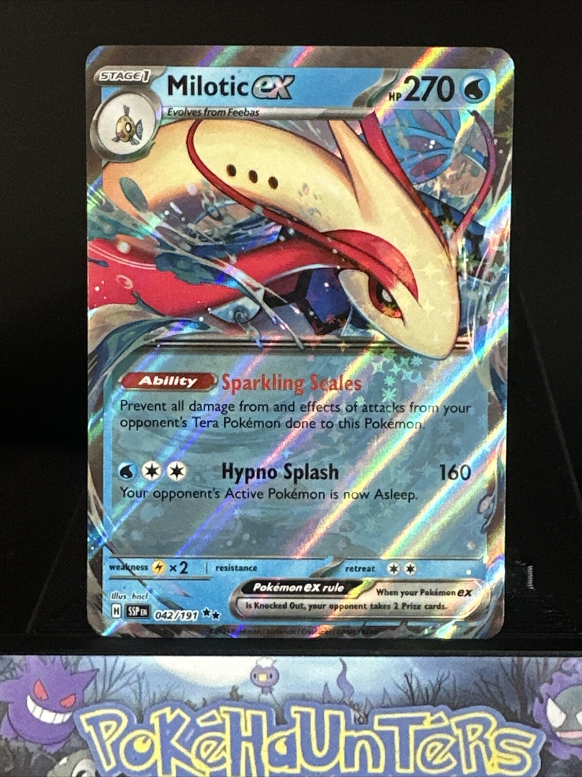Pokemon Card Milotic ex 042/191 Double Rare Surging Sparks Near Mint