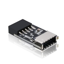 USB 2.0 Internal Header to USB 3.1 Type-C 20-Pin Front Panel Adapter