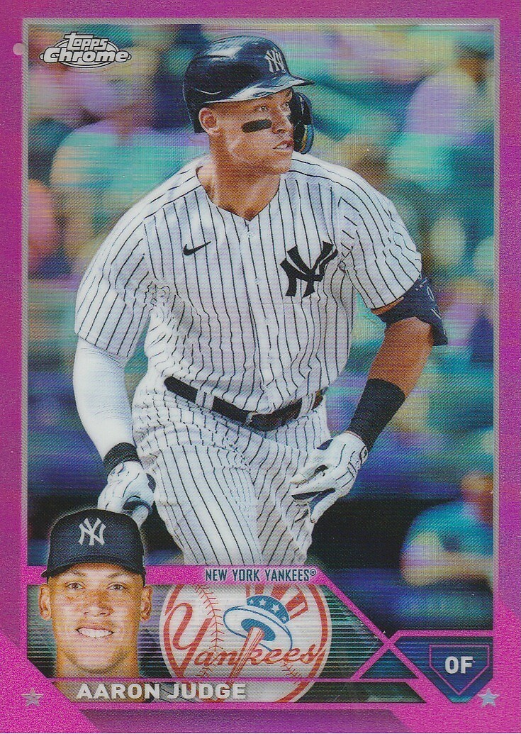 2023 Topps Chrome Pink Refractors #62 Aaron Judge
