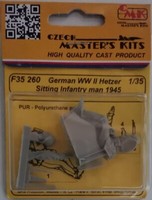 MW22 Cmk F35260 Wwii German Hetzer Sitting Infantry Man 1/35 Figure