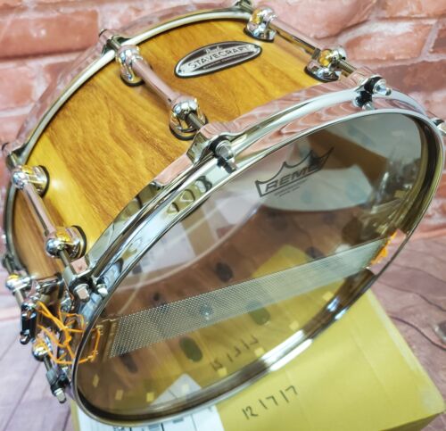 Pearl StaveCraft 14x6.5 Makha Hand-Rubbed Natural Finish Stave Snare Drum Dealer - Picture 11 of 12