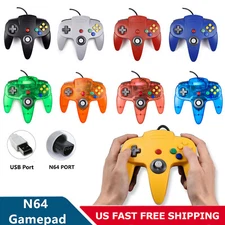 Wired N64 Controller Remote Joystick Retro 64-Bit Gamepad For Classic N64 Games