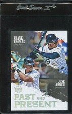 2018 DIAMOND KINGS PAST AND PRESENT #PP6 FRANK THOMAS JOSE ABREU WHITE SOX 