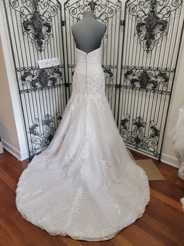 1100w JUSTIN ALEXANDER 8793 SZ 16 TAUPE IV $2247 WEDDING DRESS GOWN - Picture 2 of 7